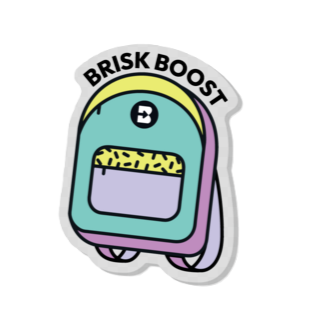 Brisk Boost Backpack Pin