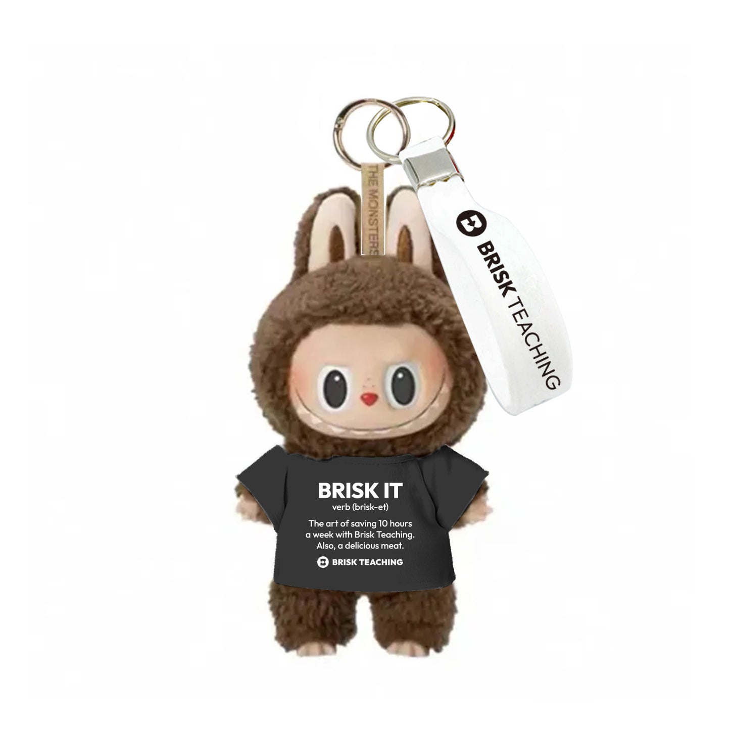 Brisk Stuffed Animal with Black T-Shirt