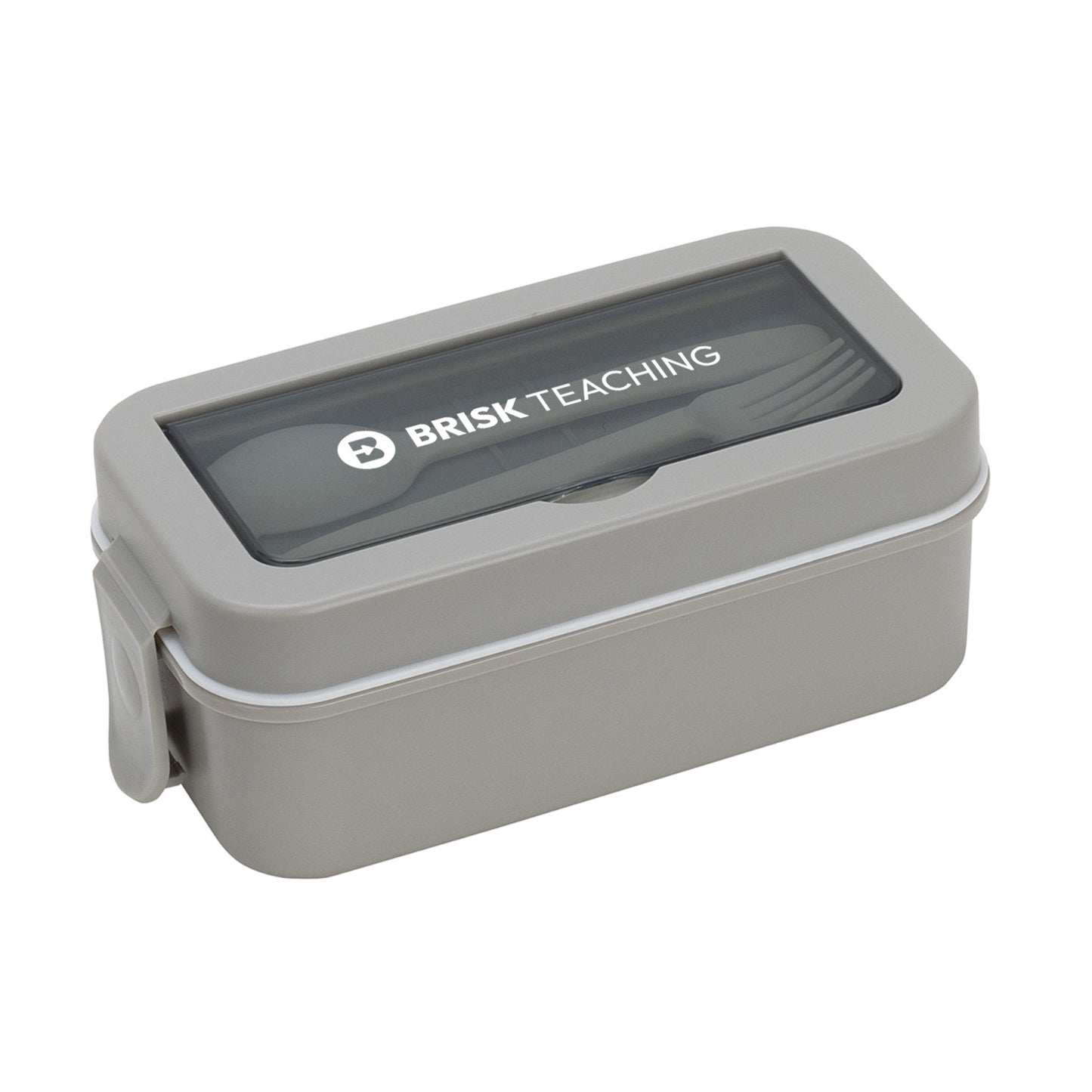 Connoisseur 3-Compartment Stackable Lunch Box with Utensils