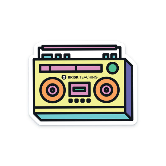 Boombox Sticker