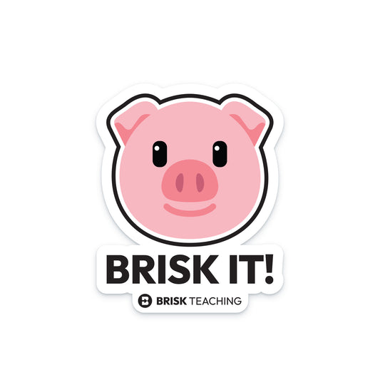 Sticker - Brisk It! - Pig