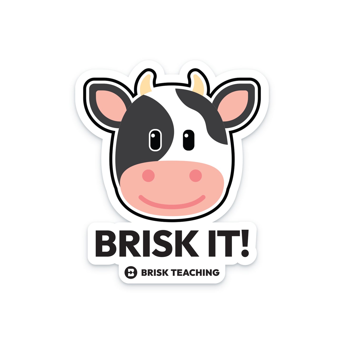 Sticker - Brisk It! - Cow