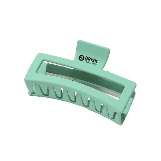 Square Hair Claw Clip - Green